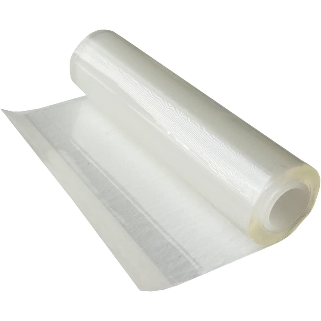 Battle Wrap unwrapped: a clear self-adhering compression wrap rolled on a white core
