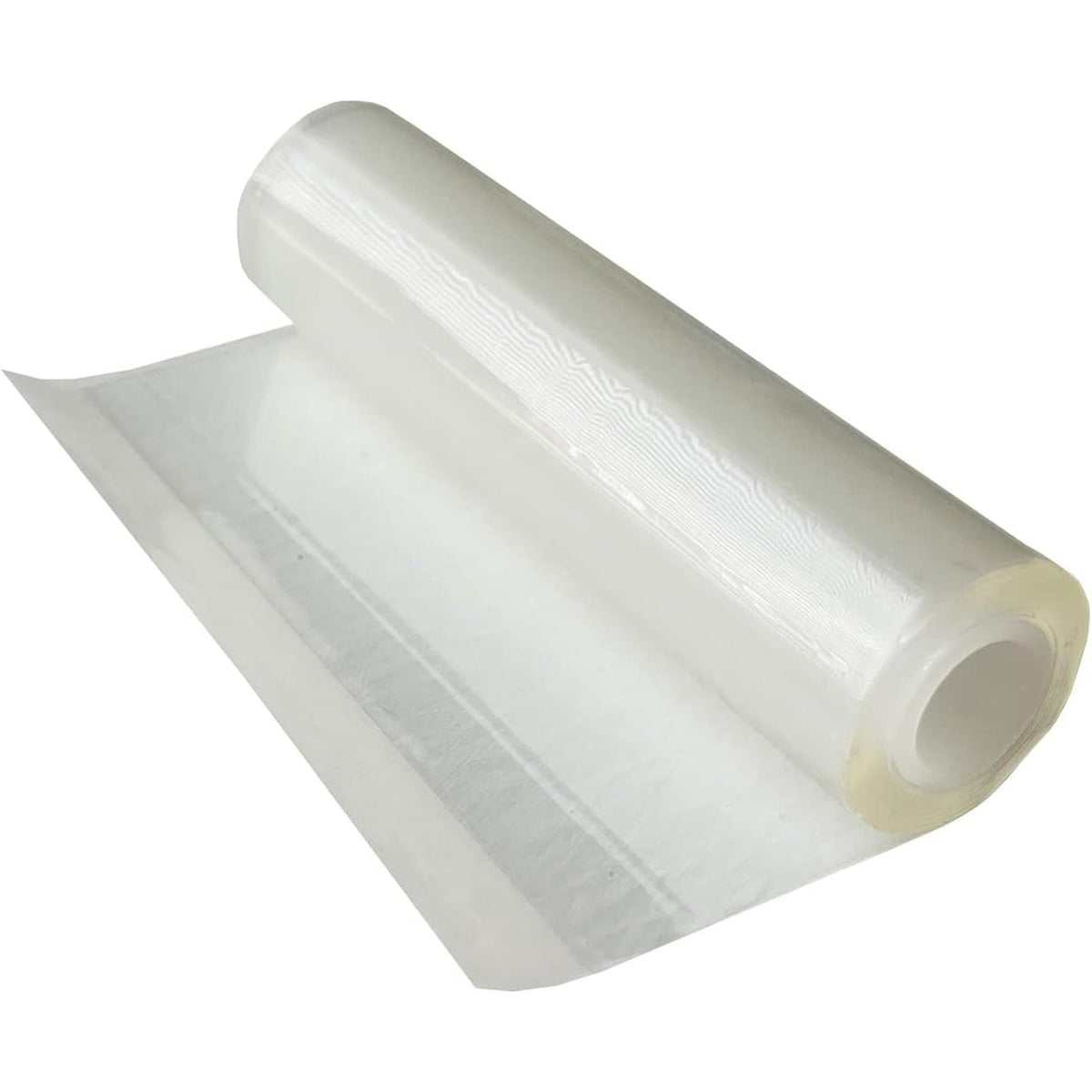 Battle Wrap unwrapped: a clear self-adhering compression wrap rolled on a white core
