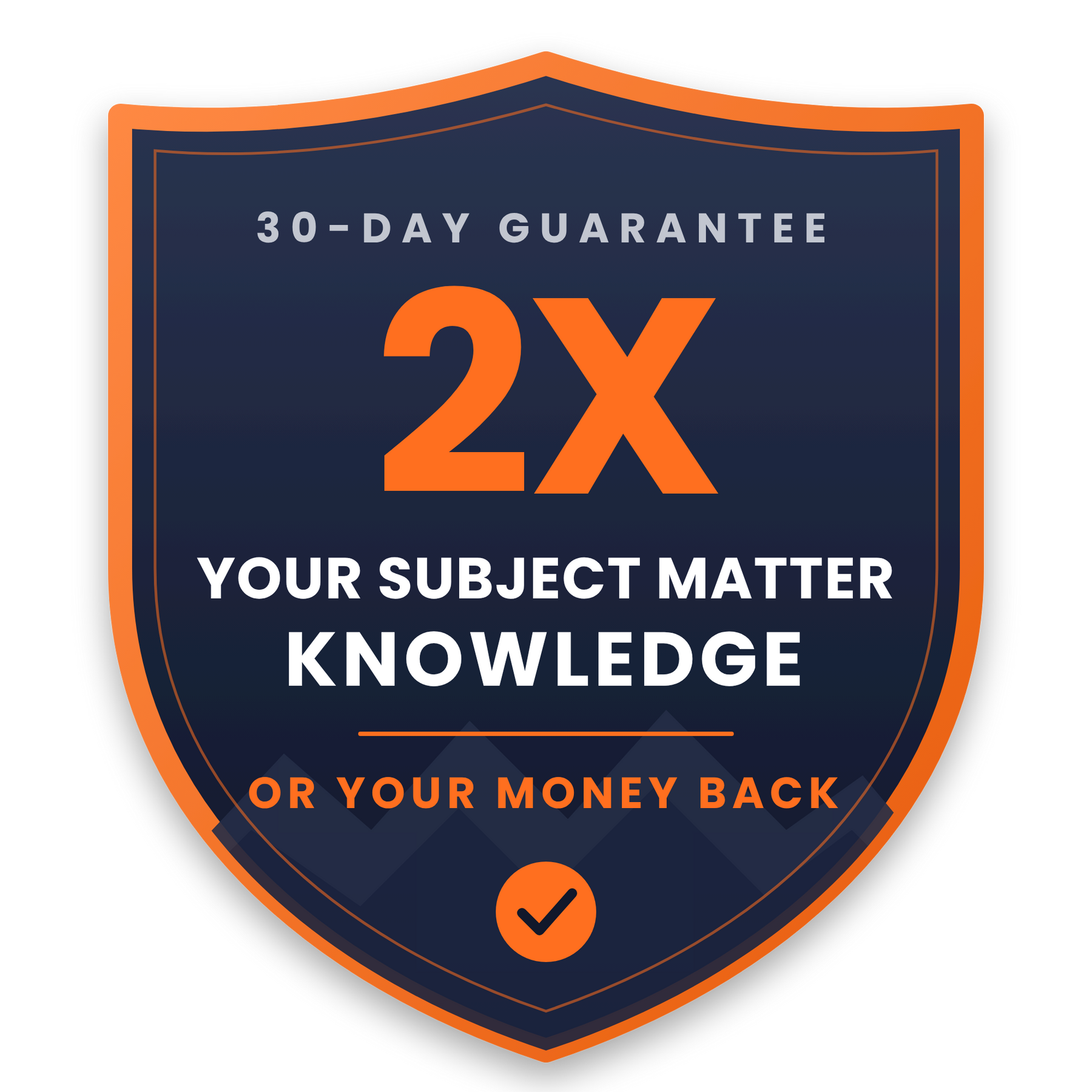 30-Day Guarantee: 2X your subject matter knowledge or your money back – Mountain Sense online courses